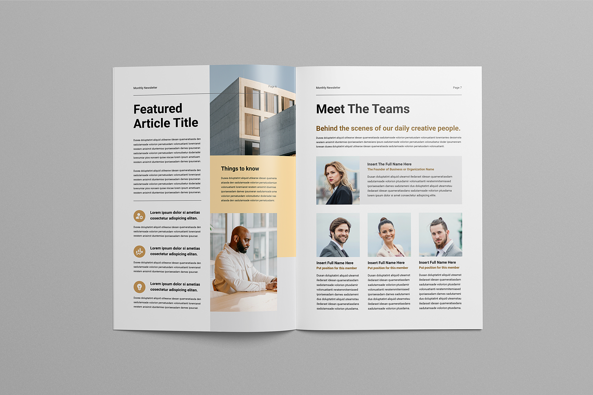 Newsletter | Canva & InDesign, a Magazine Template by Leaflove (Photo 4 of 10)