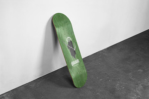 Realistic Skateboard Deck Mockup