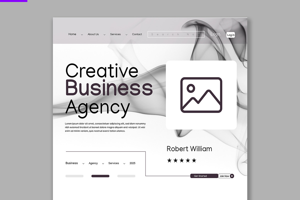 Business Website Wireframe, a Wireframe Template by ContestDesign (Photo 2 of 6)