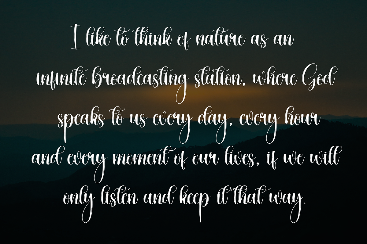 Shining | Script Font, a Handwritten Font by Scratchones (Photo 6 of 9)