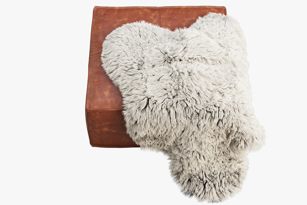 Joybird Lyle Leather Ottoman, a Furniture 3D Model by 3dmitruk (Photo 7 of 30)
