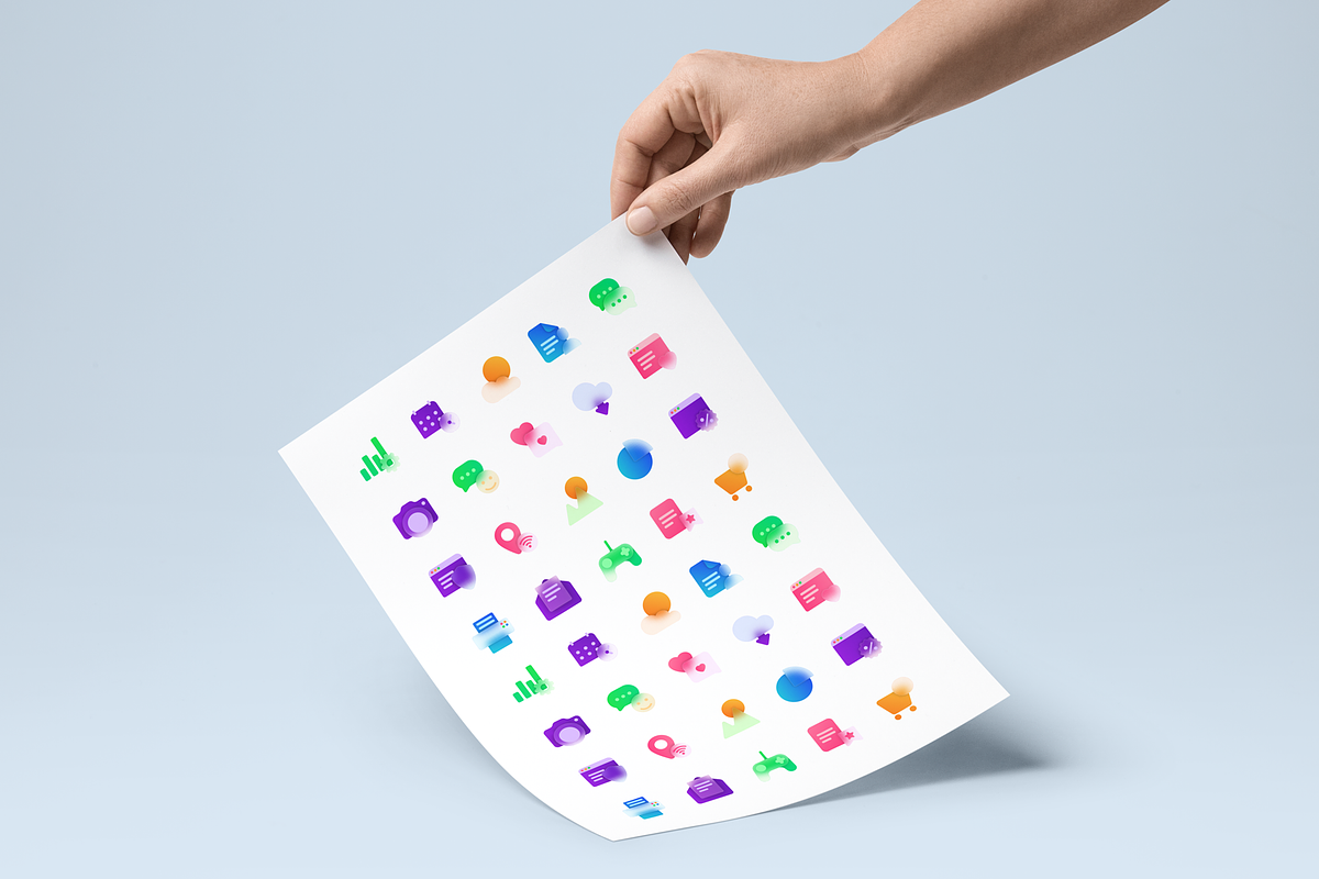 Glassmorphism 20 Icons Set, an Icon by Marina Silence (Photo 15 of 17)