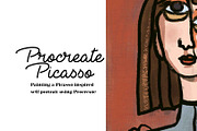 Procreate Picasso Tutorial Brushes, a Brush Add-On by CC CREATIVE CO (Thumbnail 1 of 3)