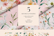 Spring summer flowers watercolor set, an Illustration by Grace Noboa Illustrations (Thumbnail 3 of 15)