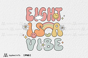 Eight is a Vibe, Groovy 8th Birthday, an Object Graphic by Applied Arts (Thumbnail 1 of 4)