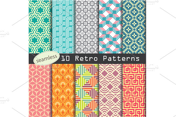 retro pattern set preview 3