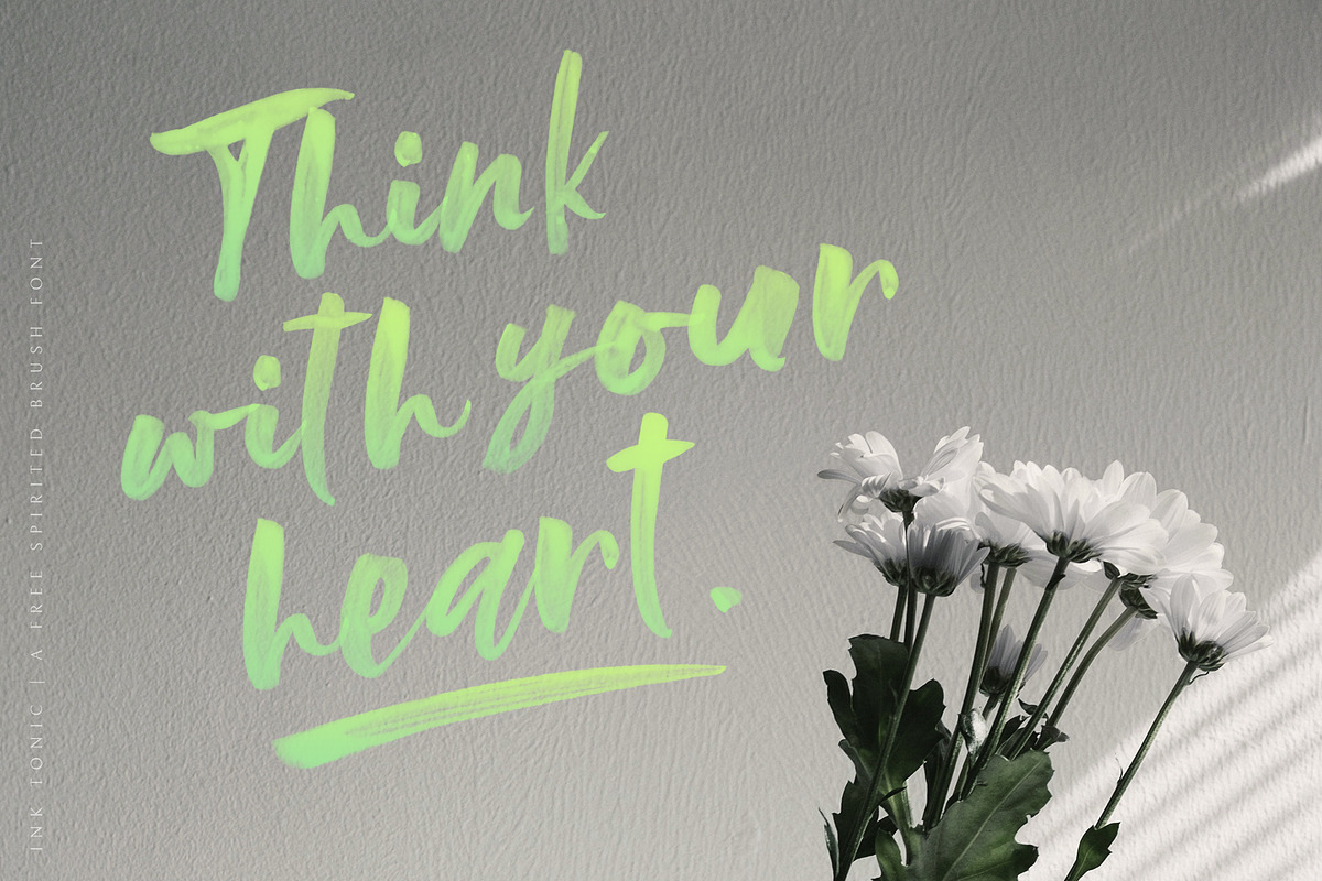 Ink Tonic | A SVG Brush Font, a Script Font by Ayca Atalay (Photo 2 of 21)