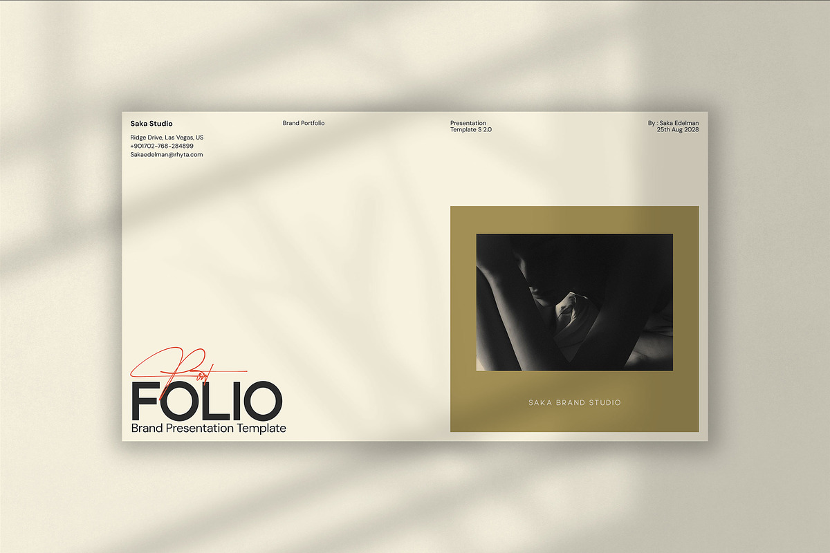 SAKA | Brand Portfolio Template, a Presentation Template by Graphpexel (Photo 2 of 10)