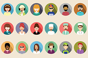 Flat round icons with people, an Icon by Gurza SHOP (Thumbnail 3 of 4)