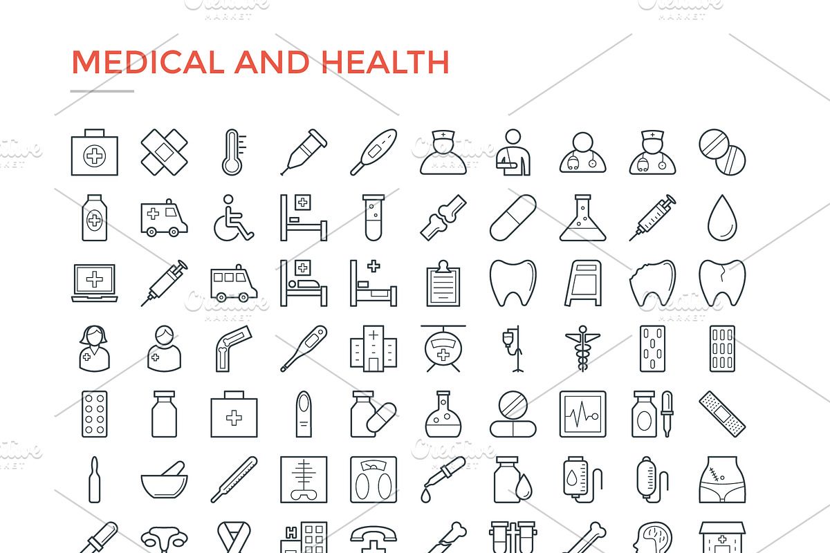 4800 Line Icons Pack, an Outline Icon by Vectors Market (Photo 13 of 20)