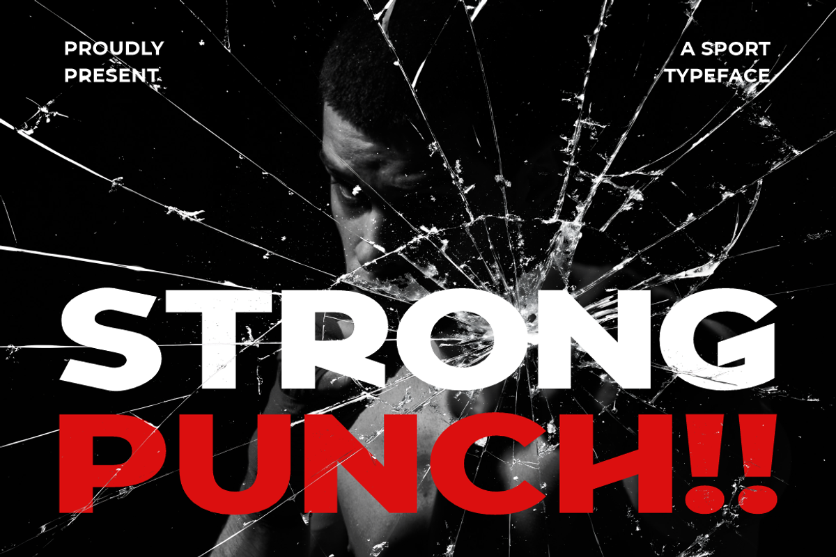 Strong Punch Sport Font, a Font by PutraCetol Studio (Photo 1 of 5)