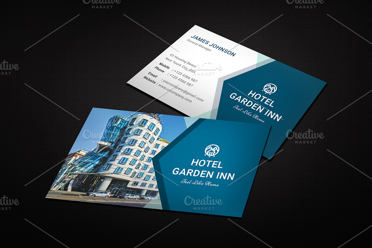 Hotel Business Card, a Business Card Template by graphicsunday (Photo 5 of 5)