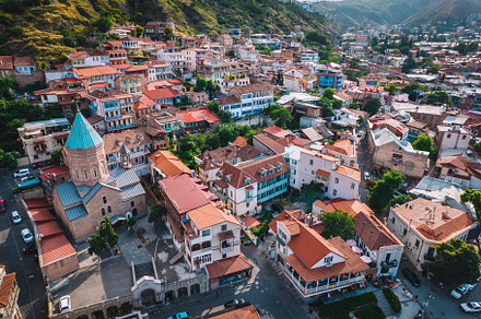 Colorful Traditional Houses, an Architecture Photo by David Khelashvili