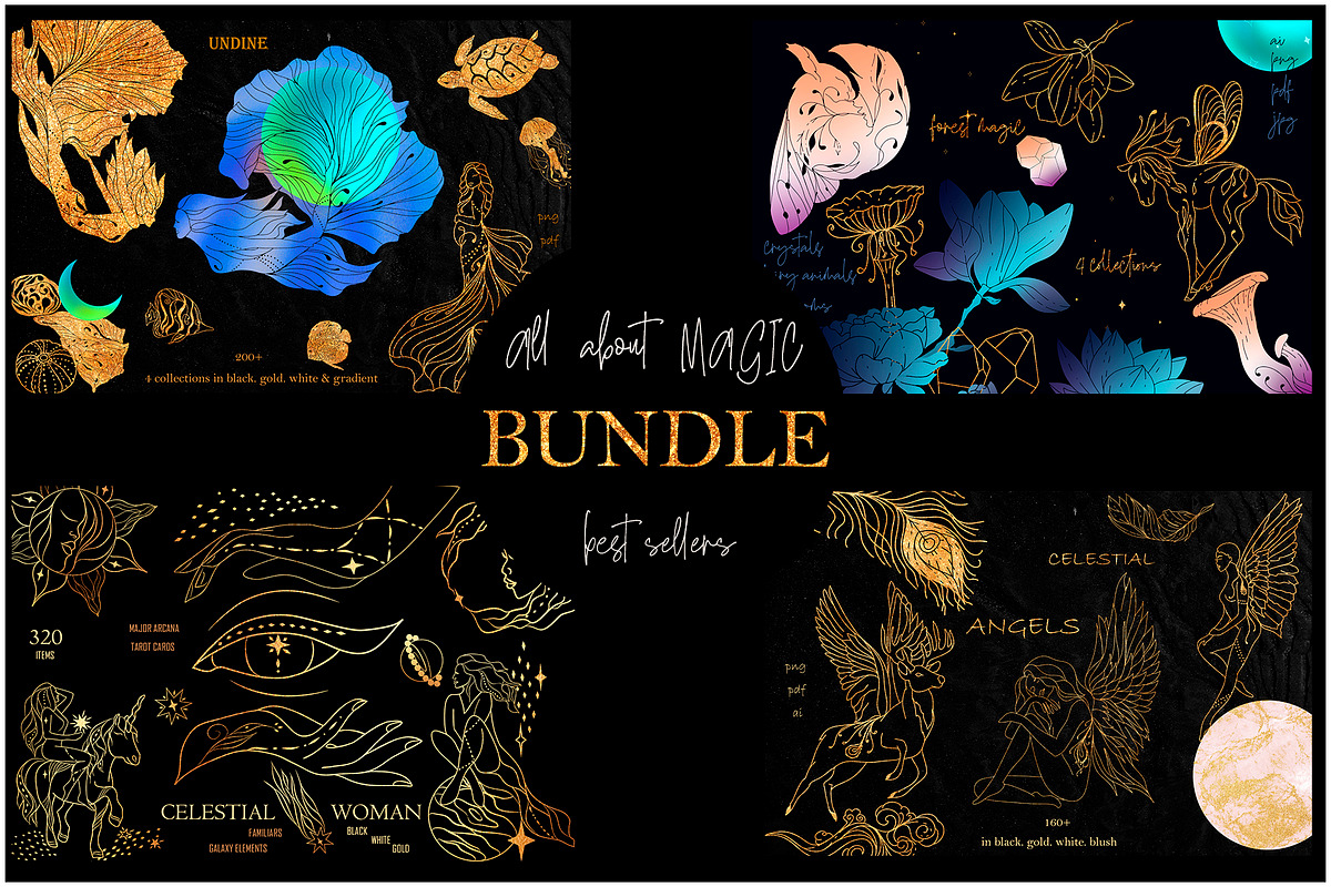 BIG MAGICAL BUNDLE ! BEST SELLERS, an Illustration by ArtOLB (Photo 1 of 39)