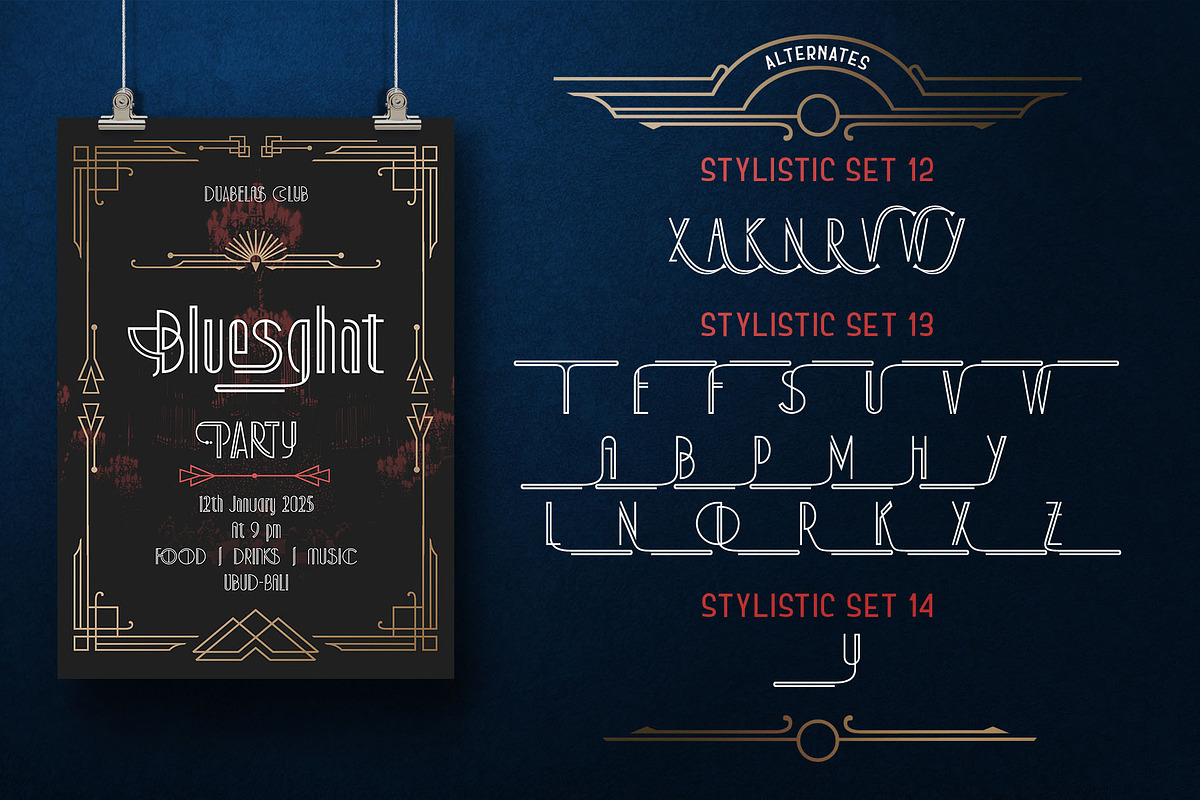 Art Decory Typeface, a Sans Serif Font by alit design (Photo 14 of 17)