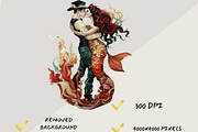 DEEP SEA LOVERS CLIPART PACK, a Person Illustration by Daring Digies (Thumbnail 6 of 9)