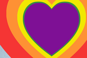LGTBI Heart Pride 6Color Transitions