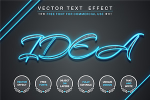 Flash Glass - Editable Text Effect