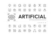 Artificial Intelligence Icon Set, an Outline Icon by Prosymbols (Thumbnail 1 of 5)