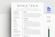 Google Docs Resume Template, a Resume Template by MioDocs (Thumbnail 1 of 7)