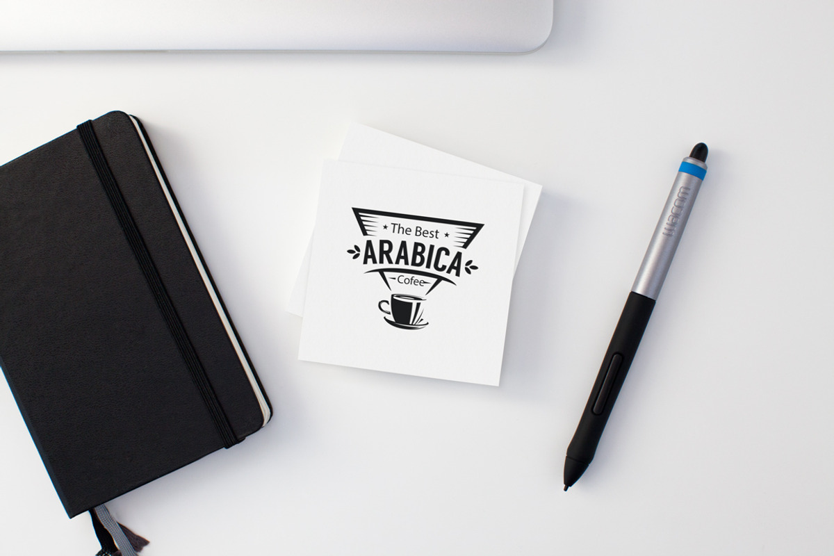 Square Business Card Mockup, a Print Template by athadi (Photo 3 of 5)
