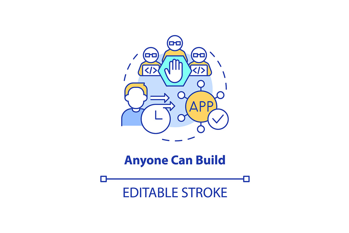 Anyone can build concept icon, a Templates & Theme by IMG Visuals