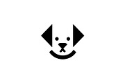 Happy dog modern mascot logo, a Branding & Logo Template by Vectorium Studio (Thumbnail 1 of 2)