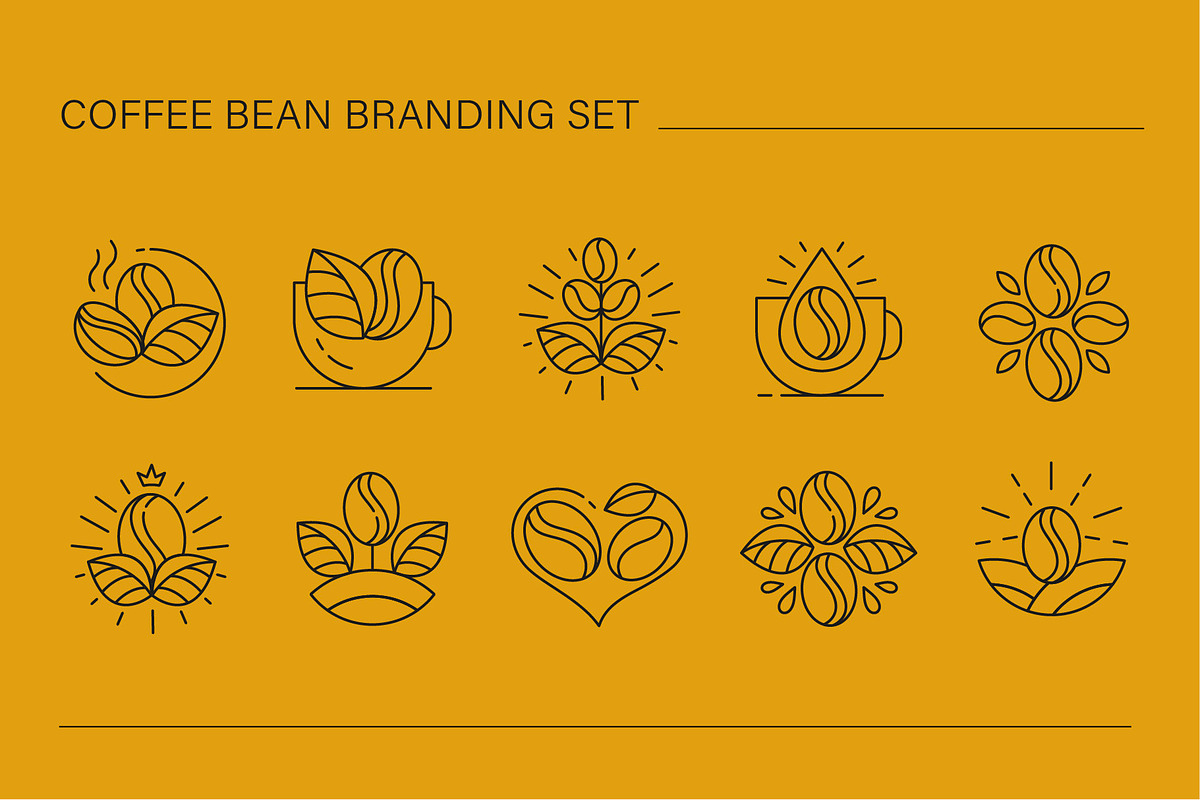 Coffee Line Art Branding Kit, a Branding & Logo Template by Lettering_Logo (Photo 10 of 15)