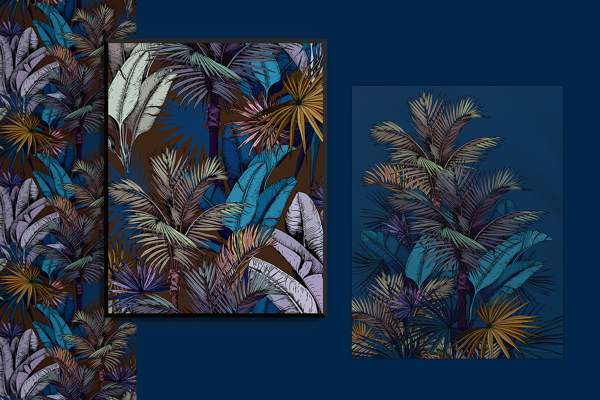 Tropical Foliage Art Prints, a Decorative Illustration by Jeanna Draw (Photo 3 of 10)