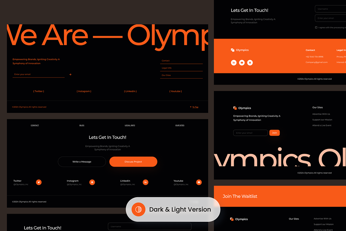 Footer - Section Website, an UI Kit Template by SLAB! Design (Photo 4 of 4)