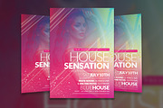 House Sensation Flyer Template, a Flyer Template by Creative Waffle (Thumbnail 1 of 5)