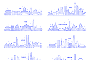 City skylines around the world, an Object Graphic by TheMountBirdStudio (Thumbnail 7 of 8)