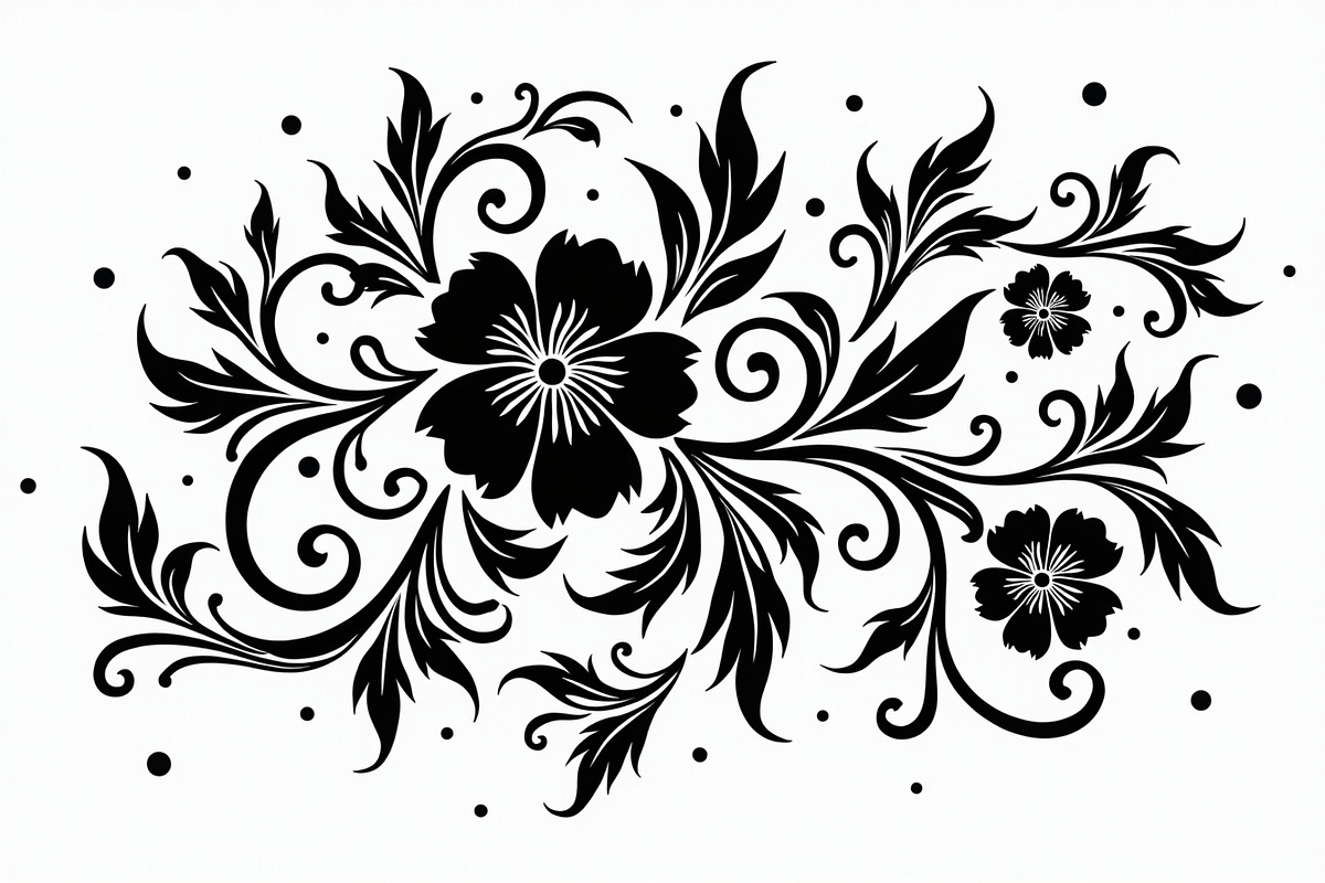 Ornamental Flower Designs, an Illustration by yasushie (Photo 10 of 20)