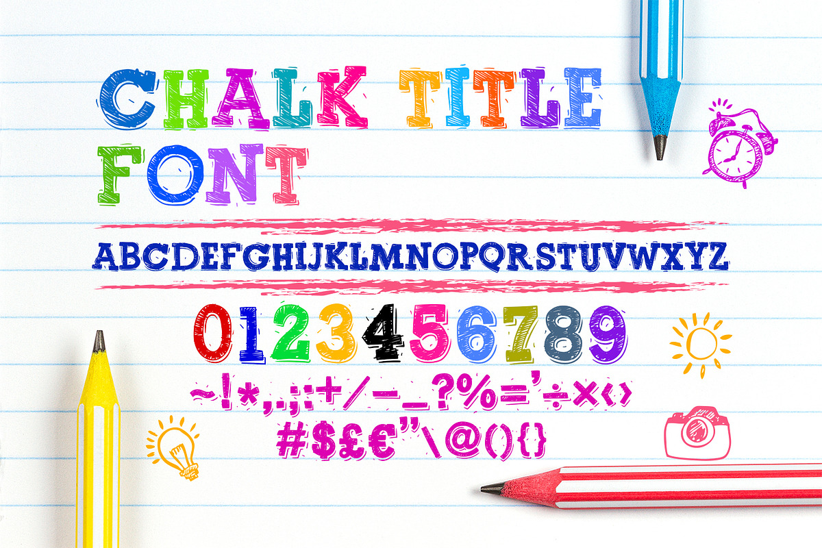 Chalk Title Font, a Script Font by OWPictures (Photo 1 of 5)