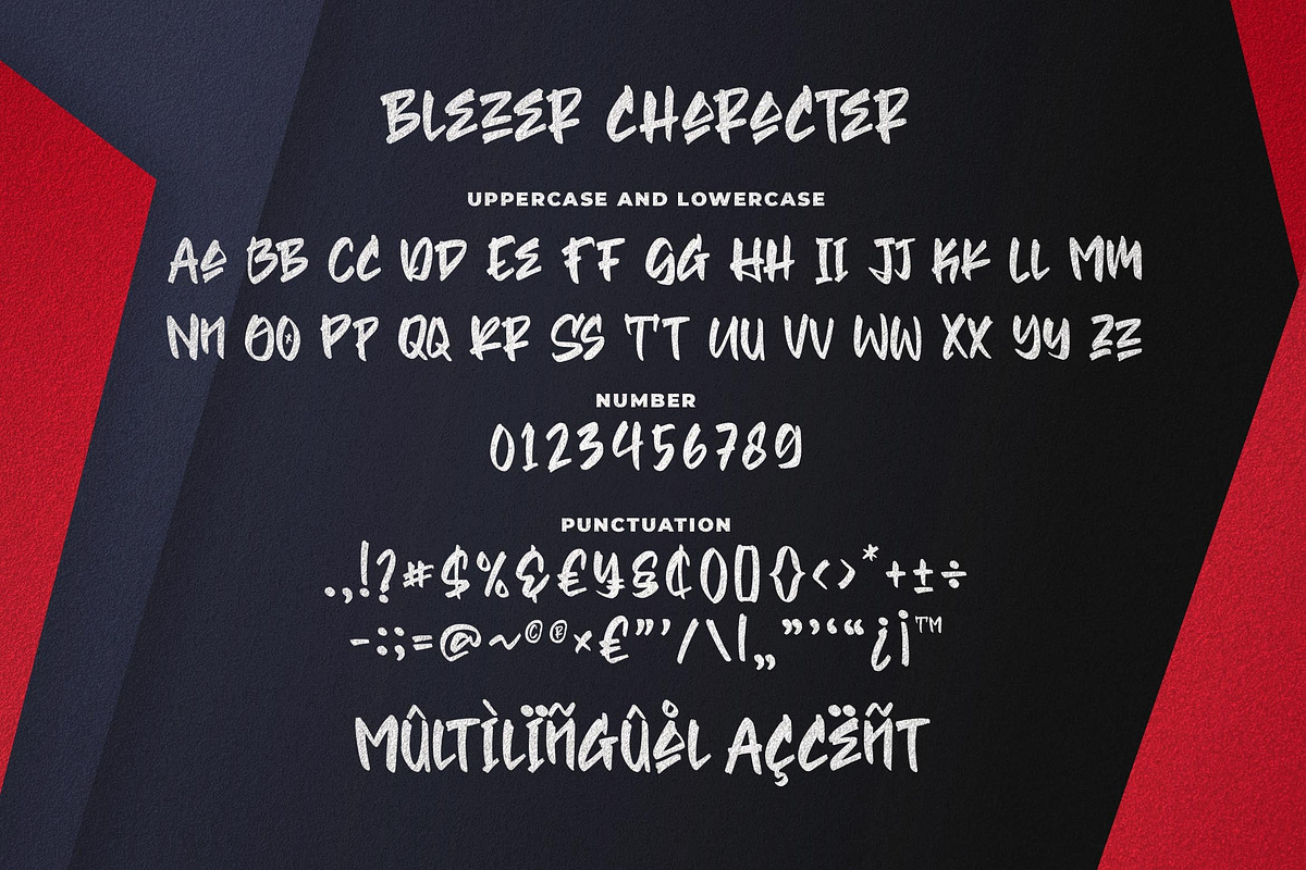 Blezer Clean Brush Font, a Font by Blankids Studio (Photo 7 of 9)