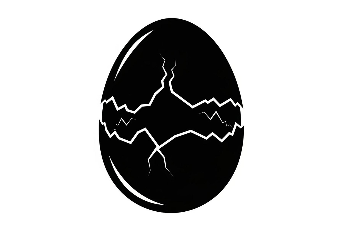 50 Cracked Egg Shell Silhouette, an Illustration by musafir_fashion (Photo 24 of 55)