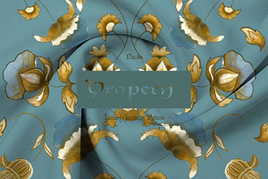 Drapery, Luxury Jacobean Pattern