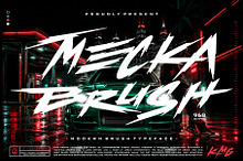 Mecka Brush Typeface
