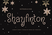 Shayfinton Decorative Monoline Fonts, a Serif Font by Patria Ari (P4tcreativa) (Thumbnail 1 of 9)