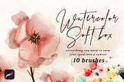 Watercolor soft box - Procreate, a Brush Add-On by Eliza Moreno Illustration (Thumbnail 1 of 3)