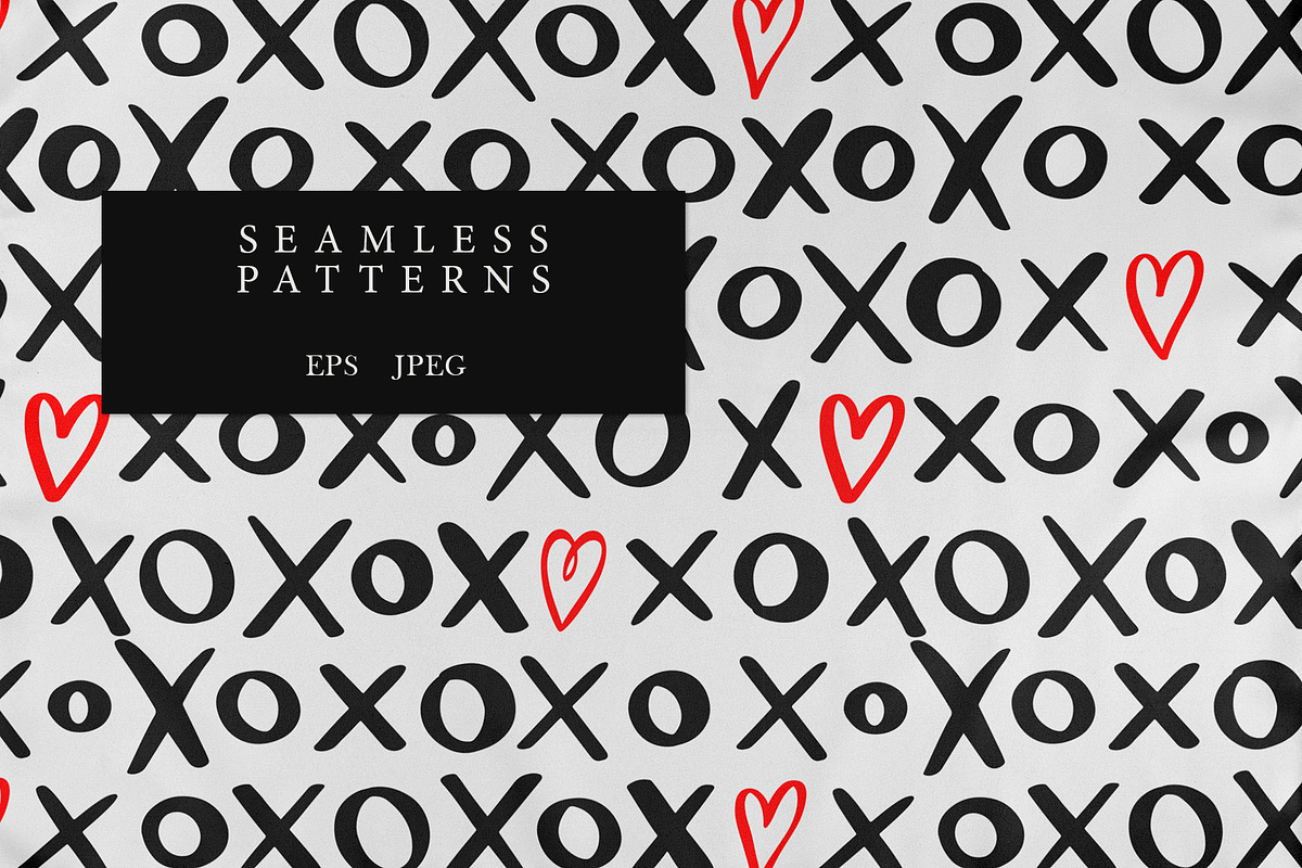Love - Patterns Collection, a Pattern Graphic by PatrushevaYana