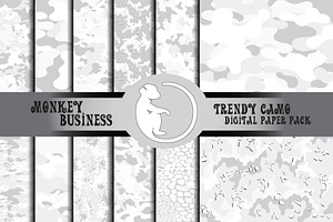 Camo digital paper pack, Jpeg files