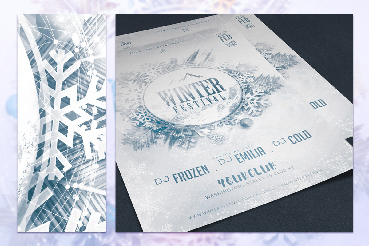 Winter Festival Flyer Template, a Flyer Template by InTheSky15 (Photo 4 of 9)