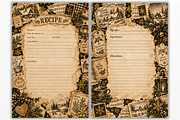Cottage Christmas Recipe Pages PNGs, a Seasonal Illustration by Markicha Art (Thumbnail 4 of 5)