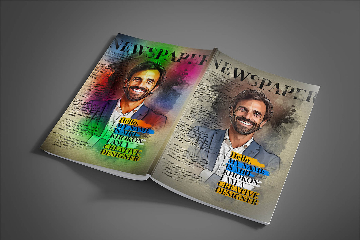 News Paper Mixed Media Art Effect, an Action Add-On by MRI STUDIO (Photo 21 of 43)