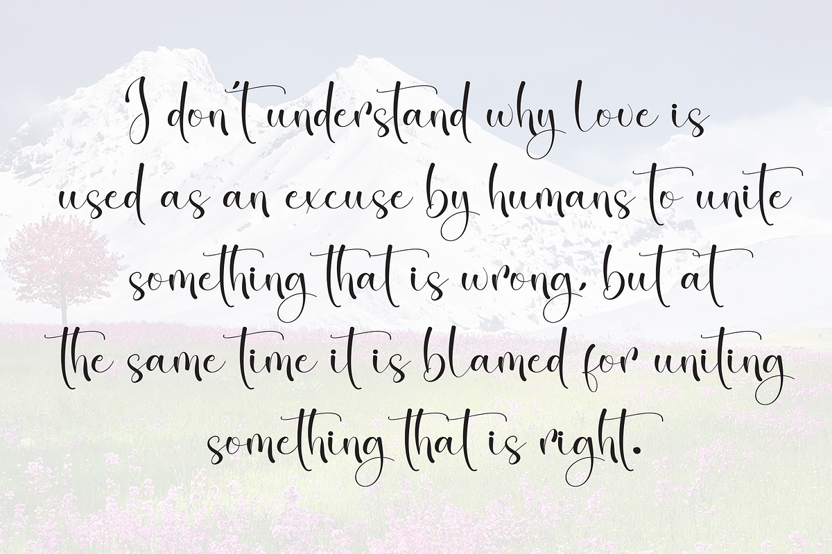 Cherry Blossom | Script Font, a Handwritten Font by Scratchones (Photo 6 of 8)