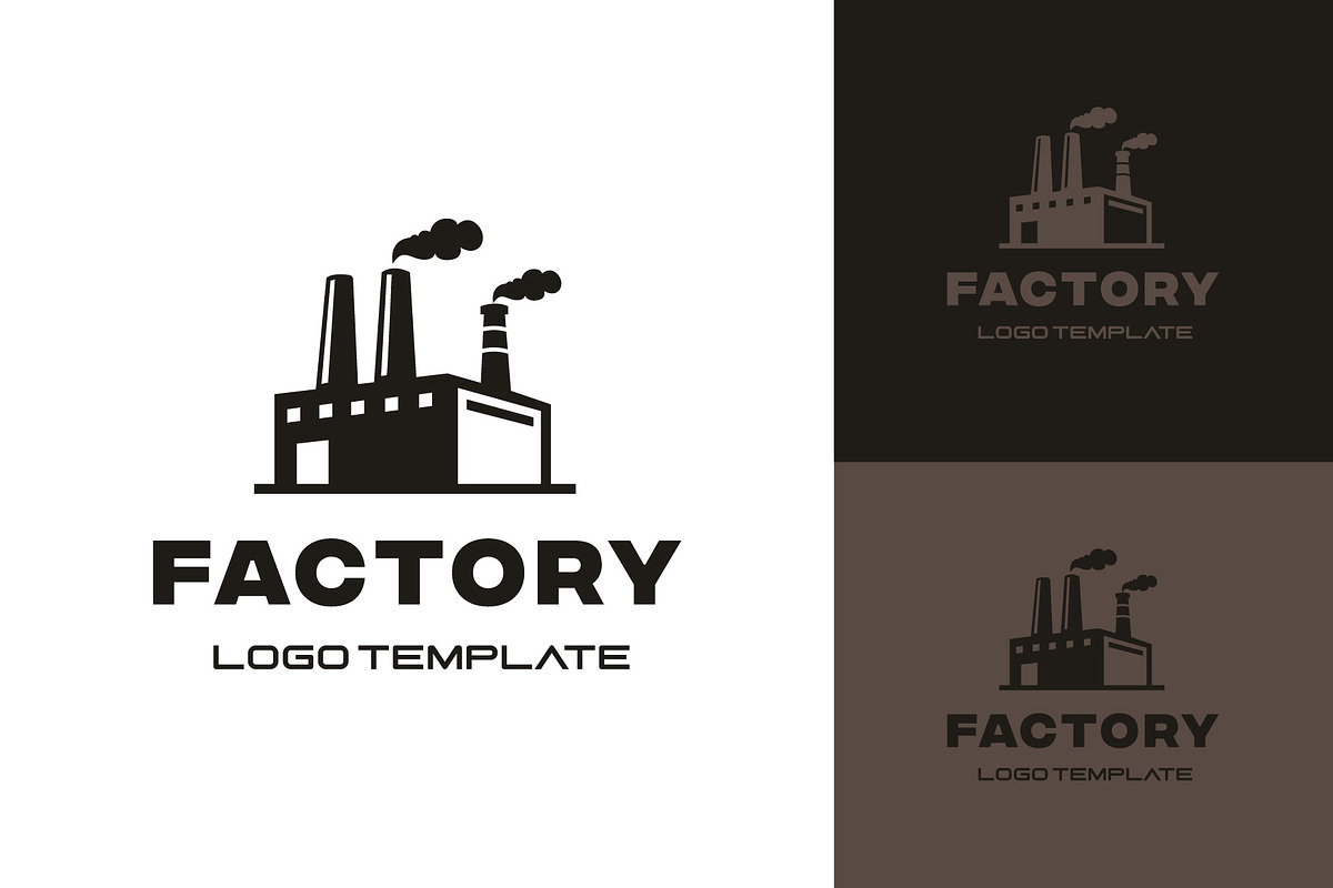Industrial Factory Building Logo, a Branding & Logo Template by funpixel