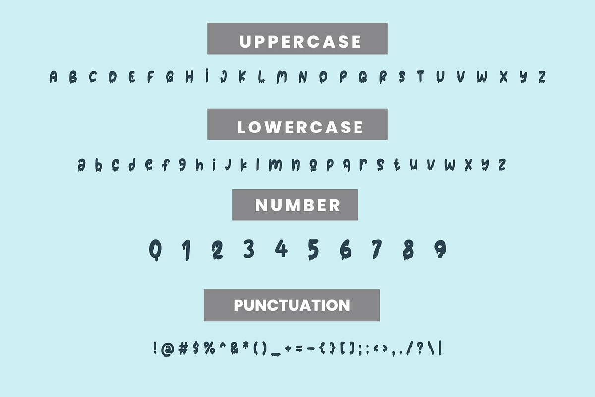 Super Drip is a cool Halloween font, a Handwritten Font by Brown Cupple (Photo 4 of 5)