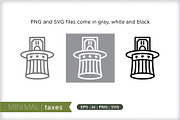 Minimal taxes icons, an Outline Icon by Picture Window (Thumbnail 2 of 5)