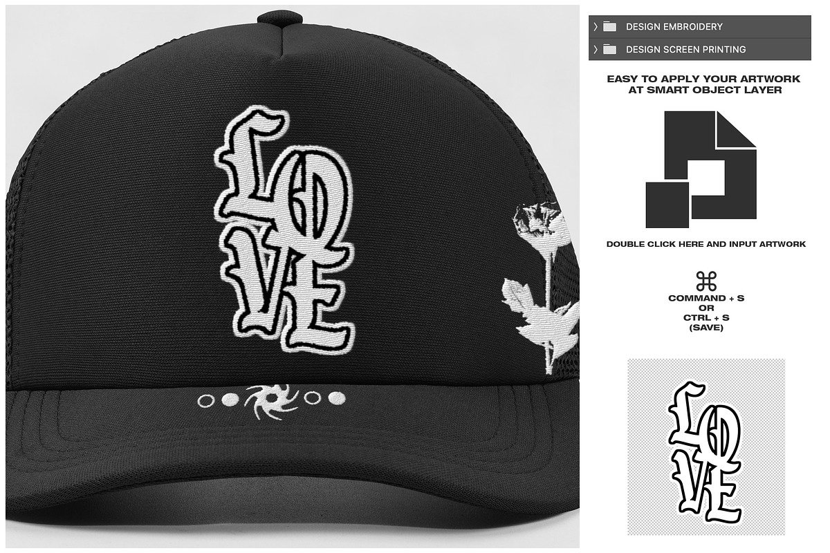 Trucker Hat V.2 - Mockup, a Hat Mockup by DaldSgh (Photo 10 of 12)